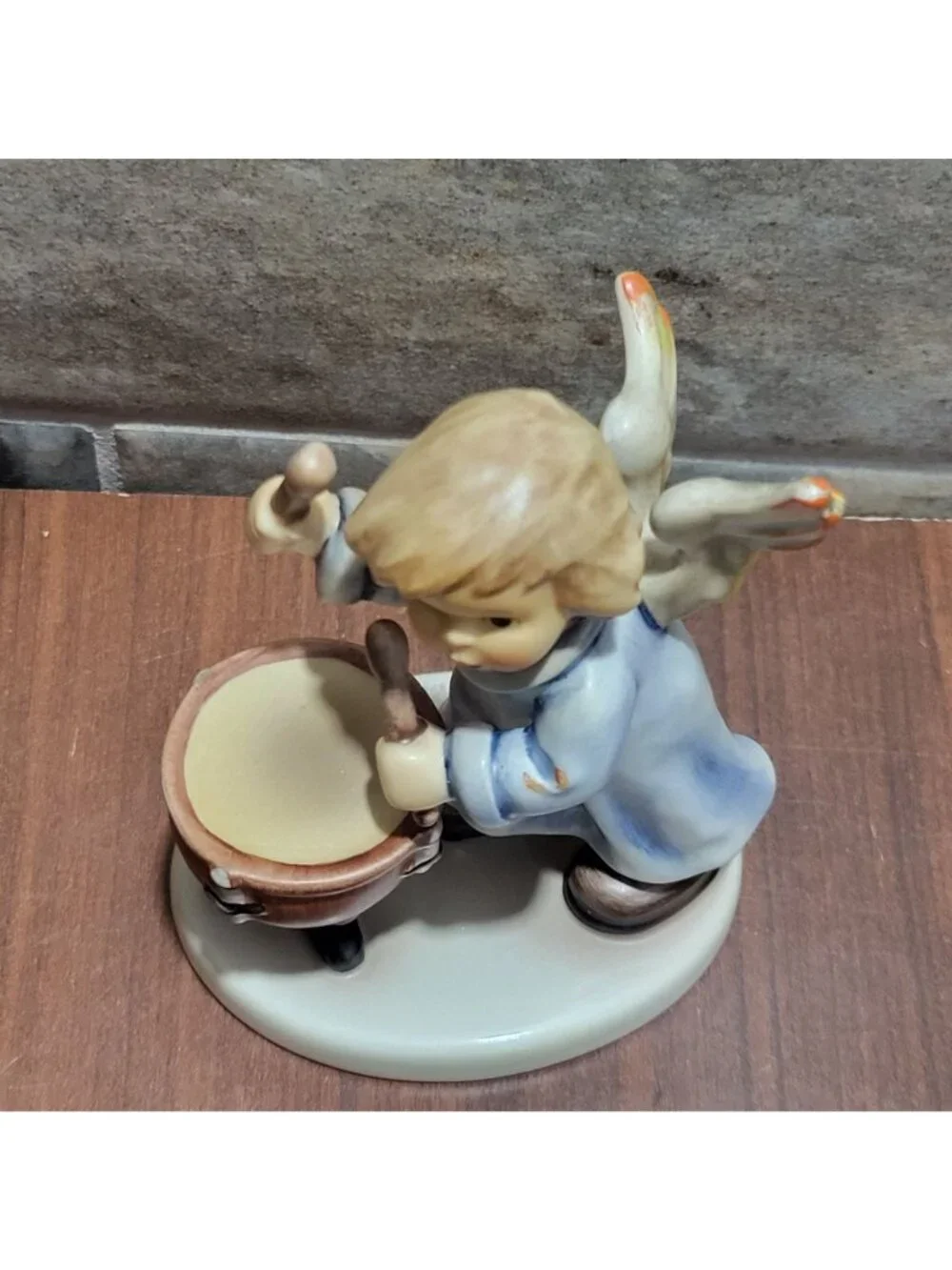Goebel Hummel Divine Drummer Angel Figurine 2096M TMK8 First Issue 2001 Germany